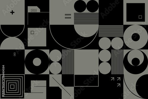 Duotone Abstract Vector Pattern Design photo