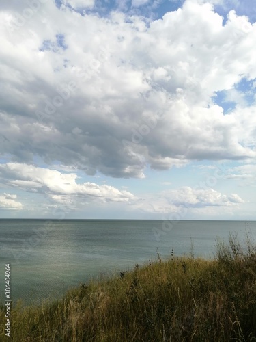 clouds over the river