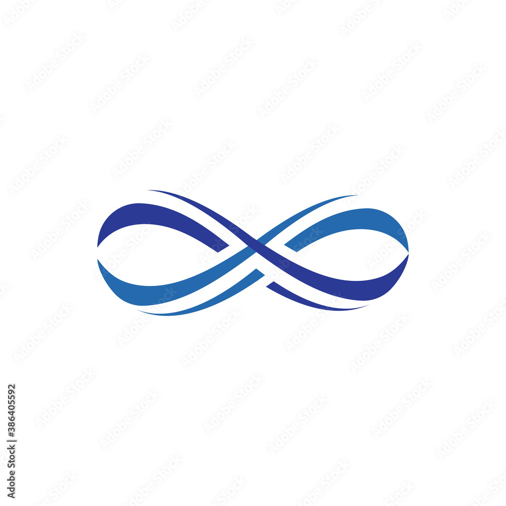 Fototapeta premium Infinity Design Vector icon illustration Logo template design