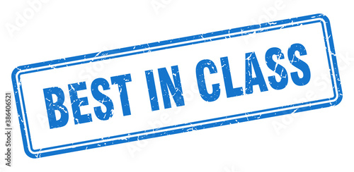 best in class stamp. square grunge sign on white background