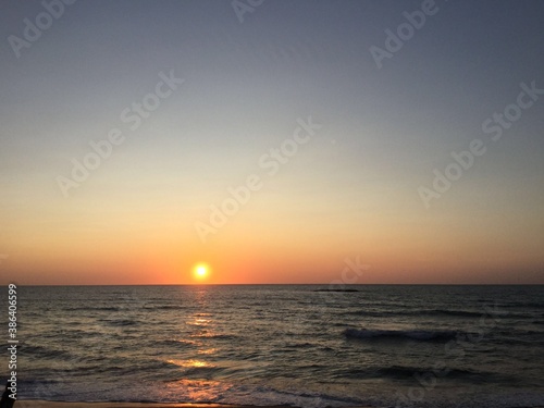 summer sunset over the sea