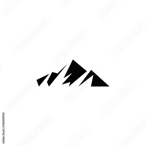 mountain logo design vector graphic idea creative template