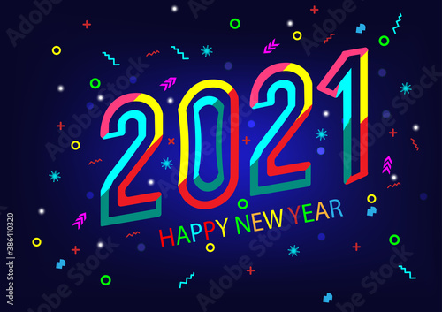 2021 happy new year.Paper cut 2021 word for new year festival.card,happy,Vector concept luxury designs and new year celebration.