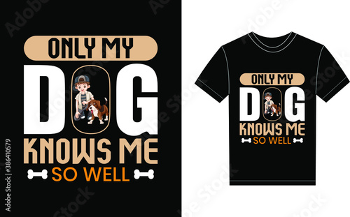 Dog Lover Typography Vector graphic for a t-shirt. Vector Poster, typographic quote, or t-shirt.