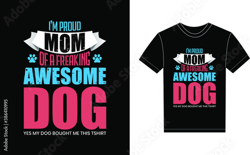 Dog Lover Typography Vector graphic for a t-shirt. Vector Poster, typographic quote, or t-shirt.