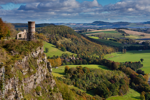 views from Kinnoull hill, perthshire, scotland.