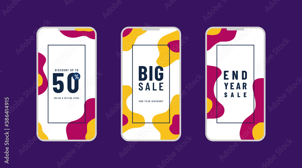Vector Illustration Stories Template Set For Social Media. Stories Template Design. Vector Illustration Stories Template Set For Social Media. Stories Template Design.