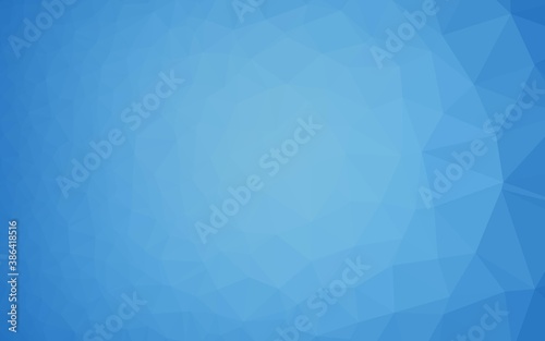 Light BLUE vector abstract mosaic background.