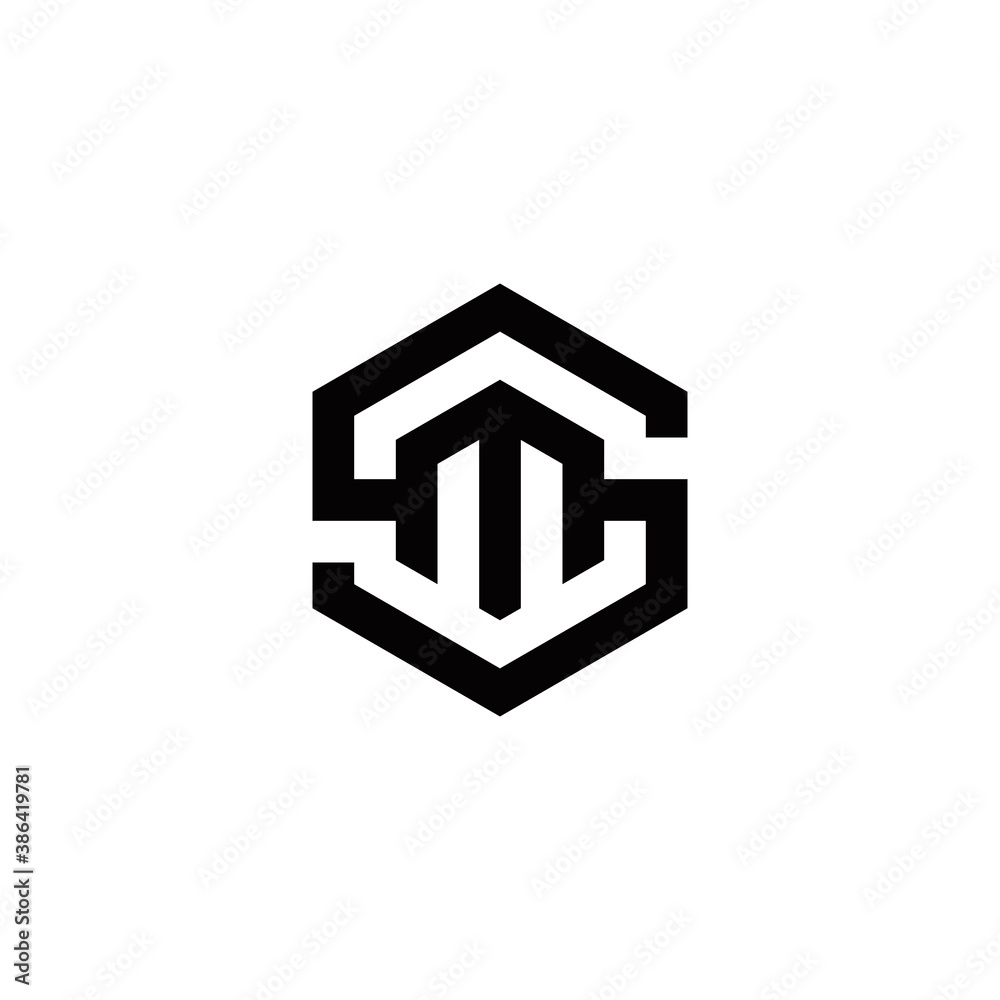 s m sm ms initial logo design vector graphic idea creative s m sm ms initial logo design vector graphic idea creative