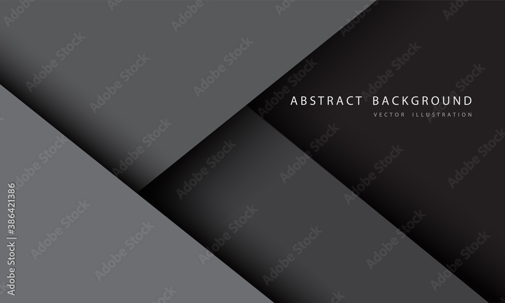 Abstract grey tone overlap layer with simple text on blank space design modern futuristic background vector illustration.
