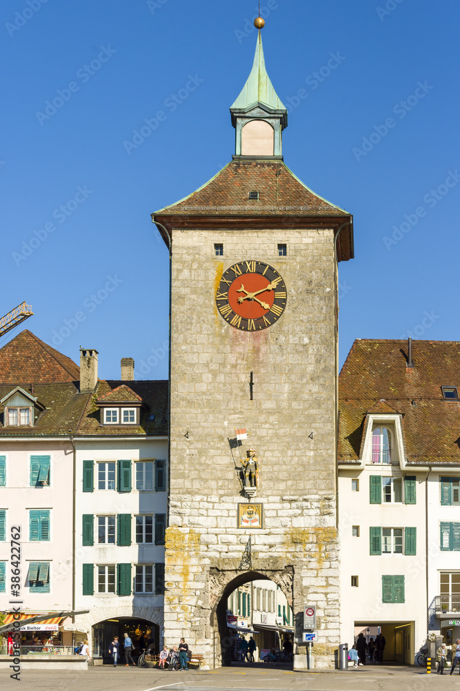 Fototapeta premium Bieltor Gate in Solothurn of Switzerland