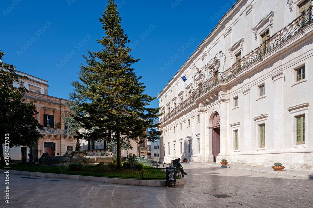 Palazzo Ducale, Martina Franca, Taranto district, Itria valley, Apulia, Puglia, Italy, Europe