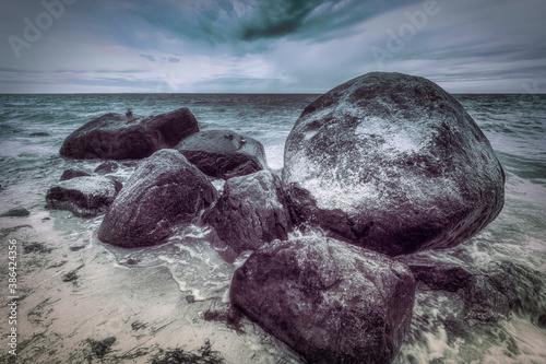 Findlinge am Strand von Rügen/Ostsee photo