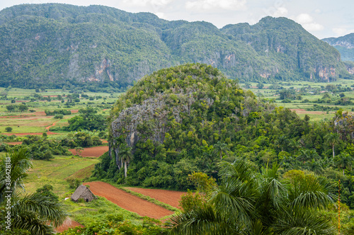 Fotografi View of The Vinales Valley (Valle de Vinales), Pinar del Rio, Cuba