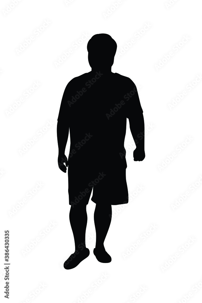 Standing man silhouette vector
Standing man silhouette vector