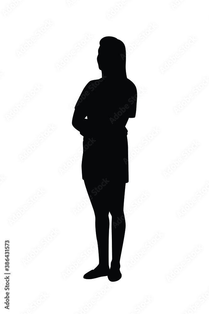 A girl silhouette vector	