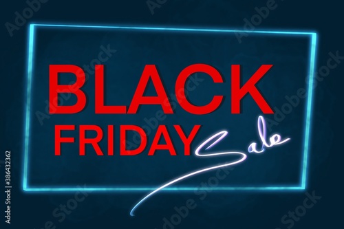 red black friday sale word on dark smoke deep blue background