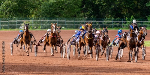 horse racing hippodrome of feurs Fototapet