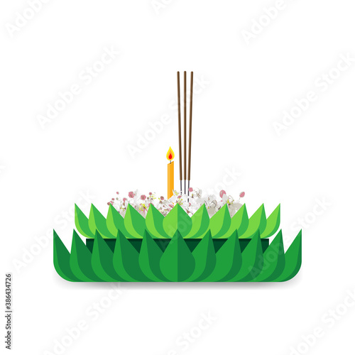 Loy krathong festival. Krat...