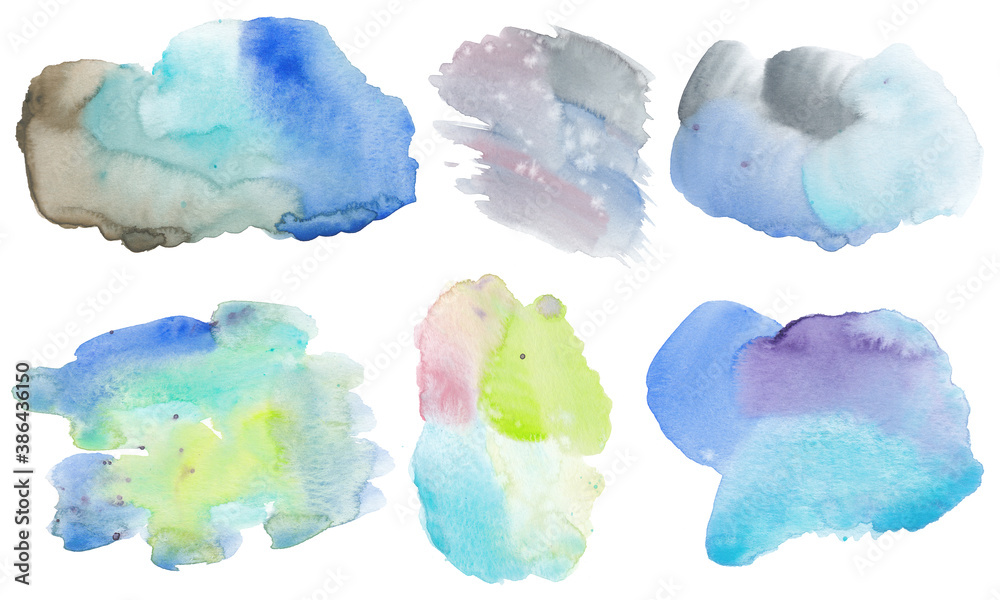 Abstract hand drawn watercolor background. 