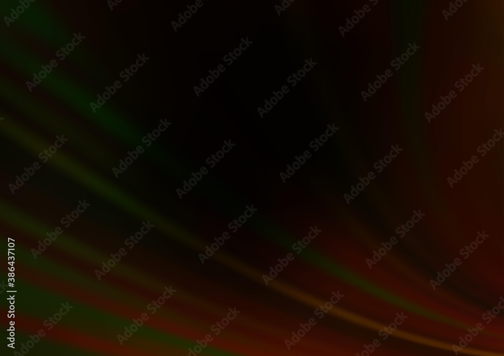 Dark Green vector blurred shine abstract pattern. Dark Green vector blurred shine abstract pattern.
