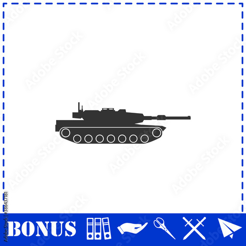 Tank icon flat