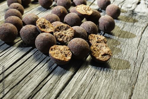 boiled carp for big fish and tackle