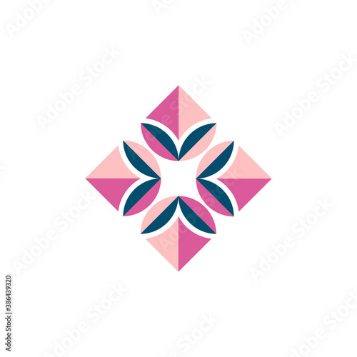Vector Flower Icon Design Shape