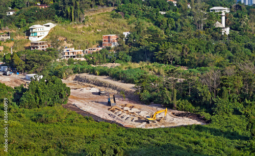 Earthmoving for building construction in Rio de Janeiro, Brazil photo