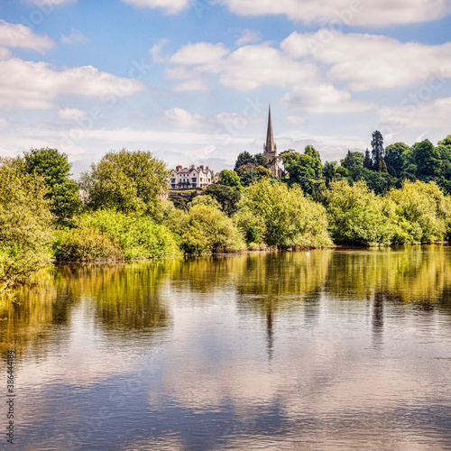 Ross-on-Wye and the River Wye, Herefordshire, England, UK photo