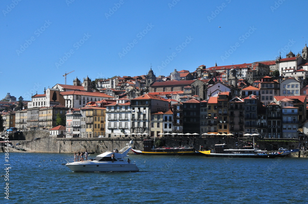 Porto, view on Dom Luis I bridge, august 2020