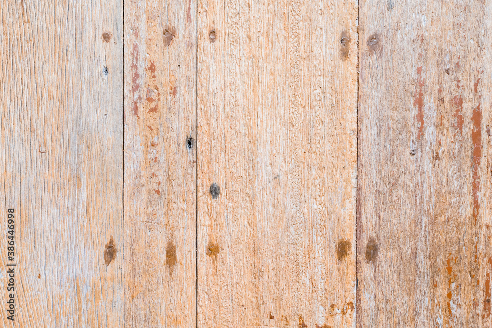 Naklejka premium Hardwood Door with Chipped Paint Texture