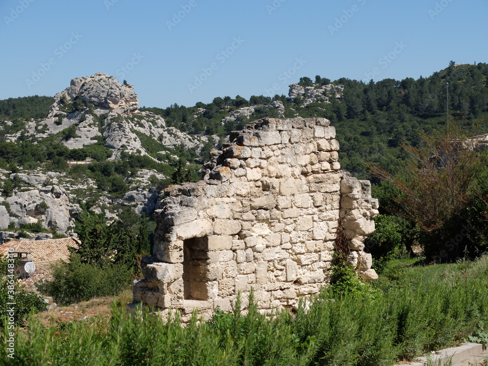 Ruine en Provence dans le sud de la France.