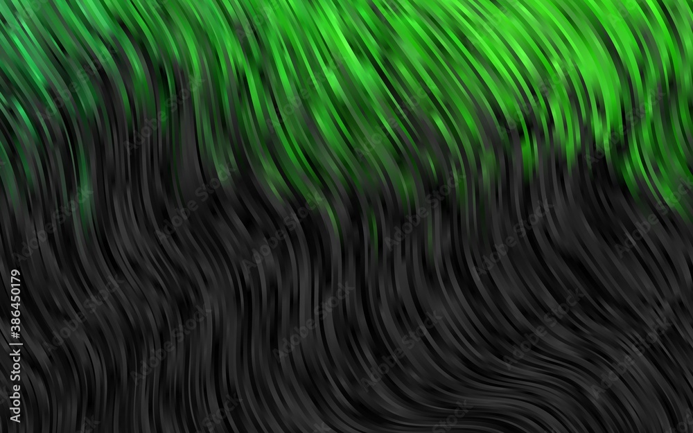 Dark Green vector background with bent lines. Dark Green vector background with bent lines.