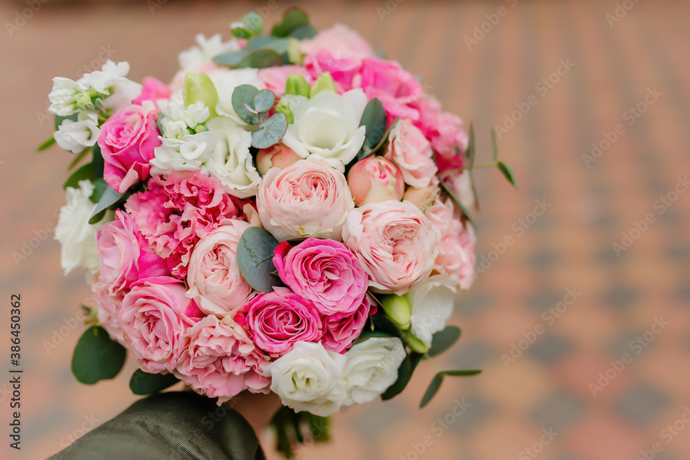 Obraz premium wedding bouquet of roses
