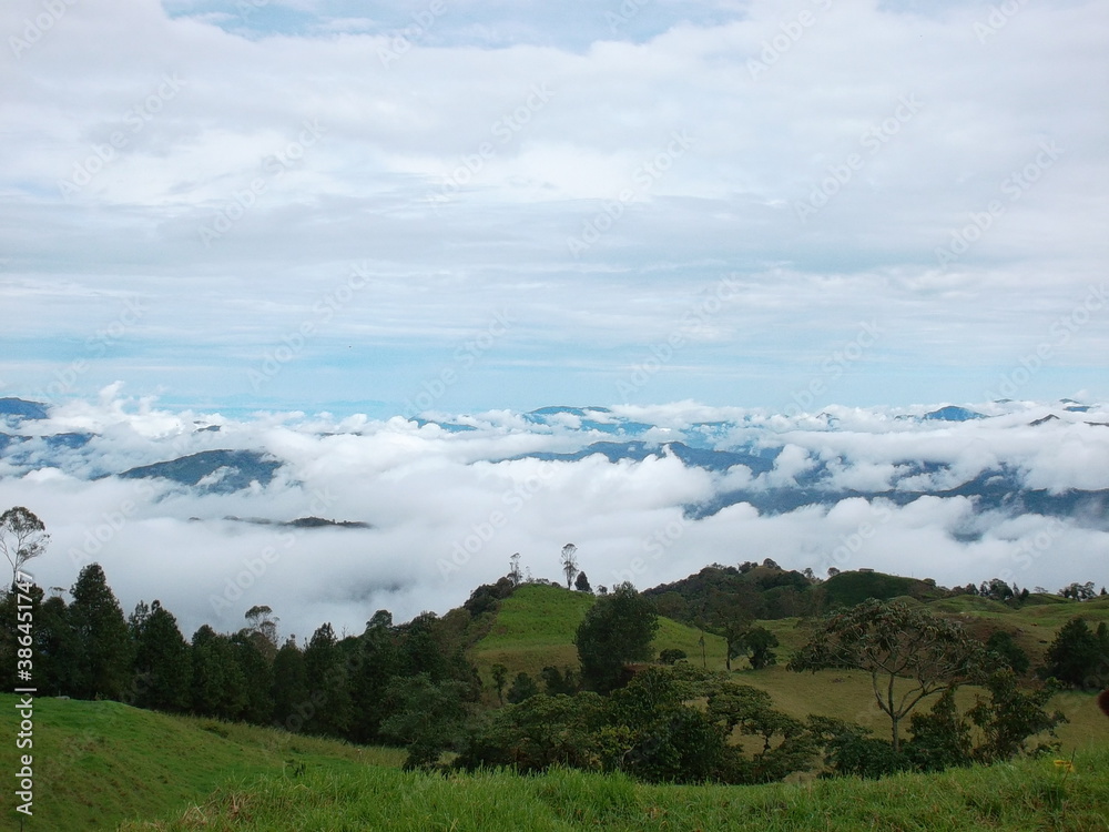 Fototapeta premium clouds over mountains