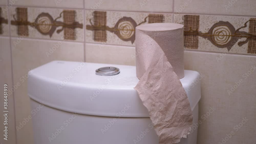 Place Toilet Roll on Toilet tank after use Place Toilet Roll on Toilet tank after use