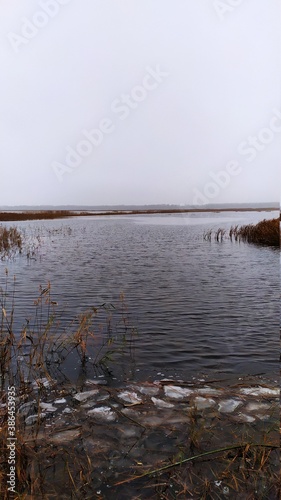 lake in the morning