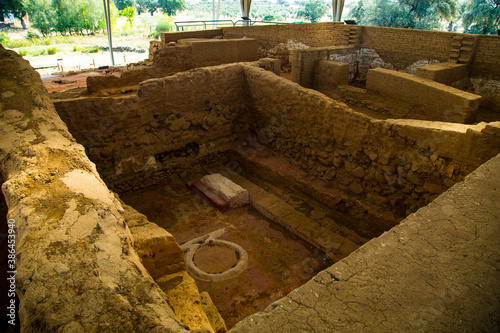 Symbol and stay of animal sacrifice in Tartessian temple photo