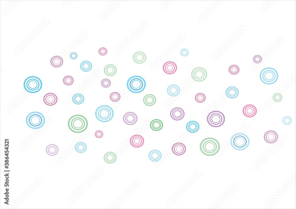 Colorful, blue, green and pink vector layout with circle shapes. full color. New template for your branding book.