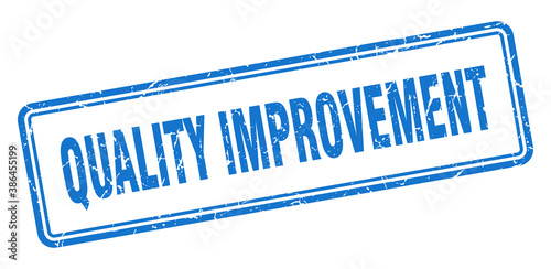 quality improvement stamp. square grunge sign on white background