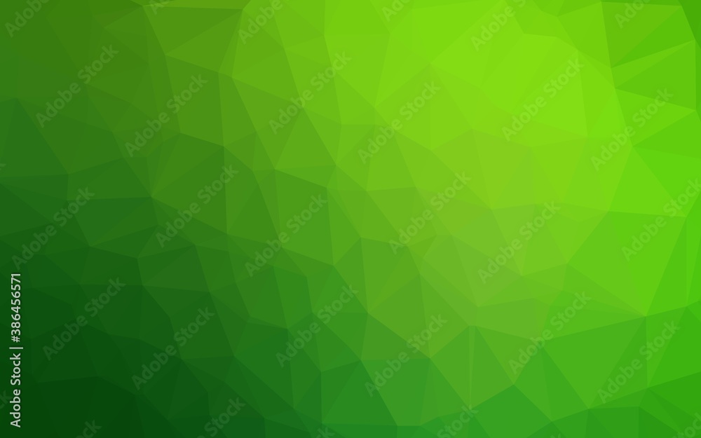 Light Green vector shining triangular background. Light Green vector shining triangular background.