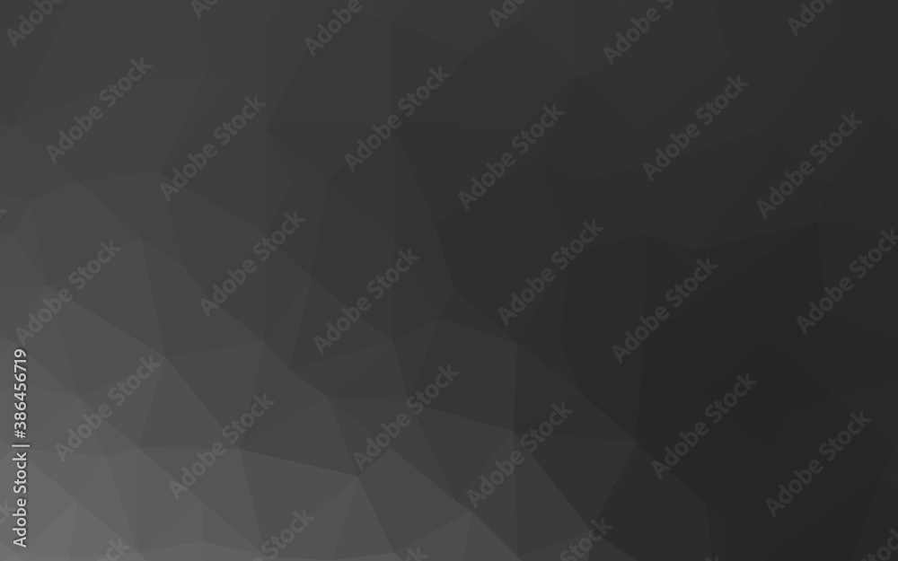 Dark Silver, Gray vector abstract mosaic background.