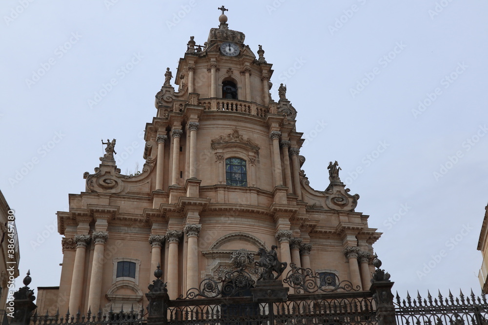 saint cathedral in Ragusa, Italy