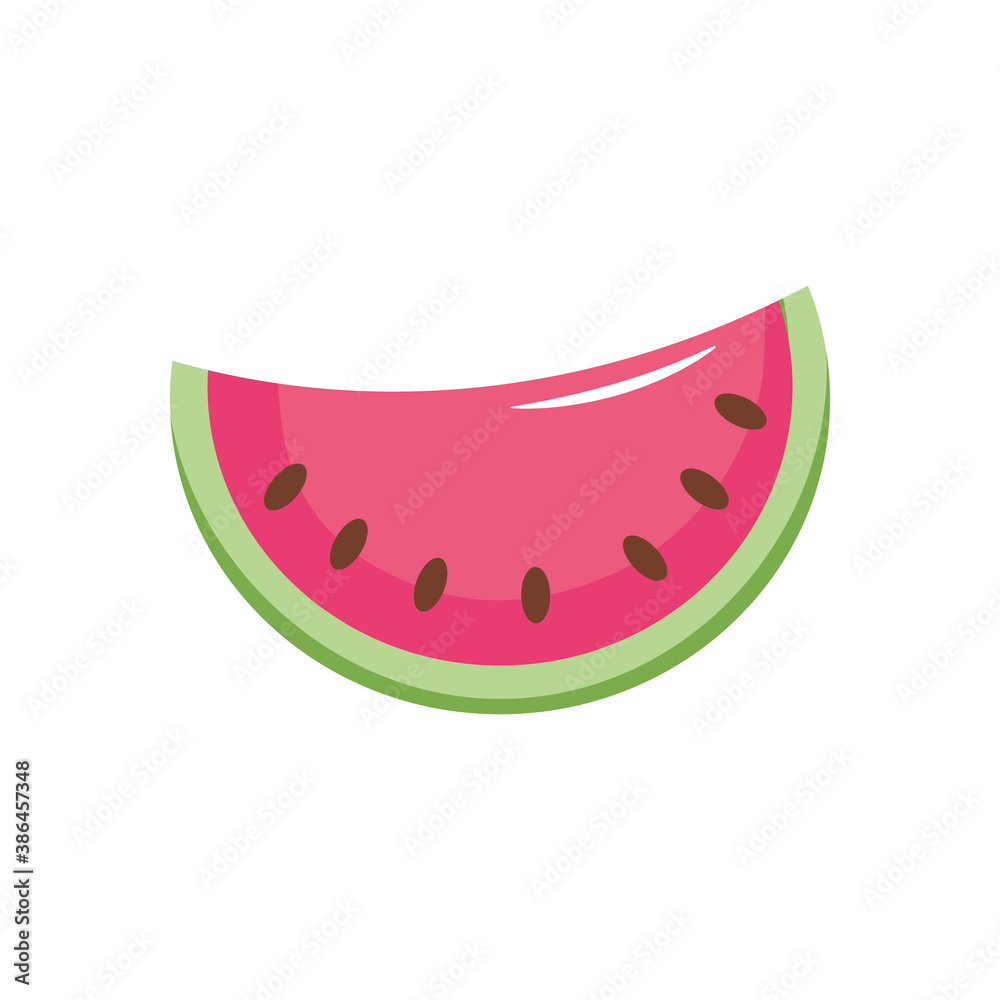 watermelon fruit icon, flat style watermelon fruit icon, flat style
