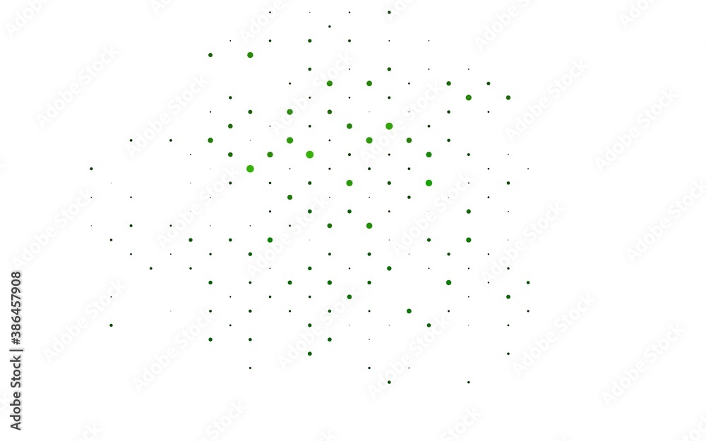 Light Green vector layout with circle shapes.