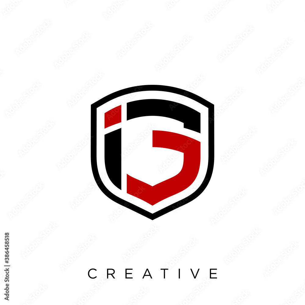 ig shield logo design vector icon symbol luxury ig shield logo design vector icon symbol luxury