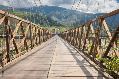 Puente de Occidente (Western Bridge) in Santa Fe de Antioquia, Colombia