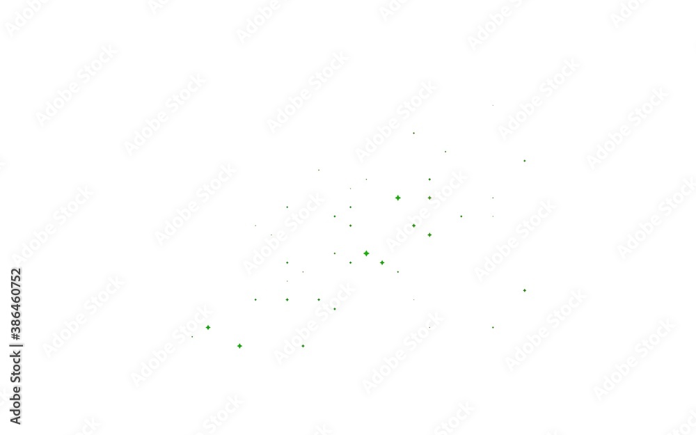 Light Green vector layout with bright stars. Light Green vector layout with bright stars.