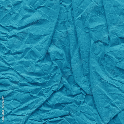 Wallpaper Mural Blue vintage and old looking crumpled paper background. Retro cardboard texture. Grunge paper for drawing. Ancient book page. Present wrapping. Torontodigital.ca